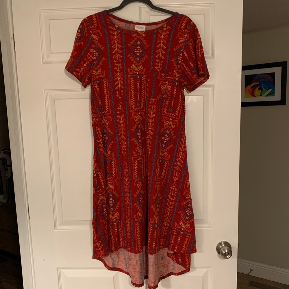 Red Medium Lularoe Carly